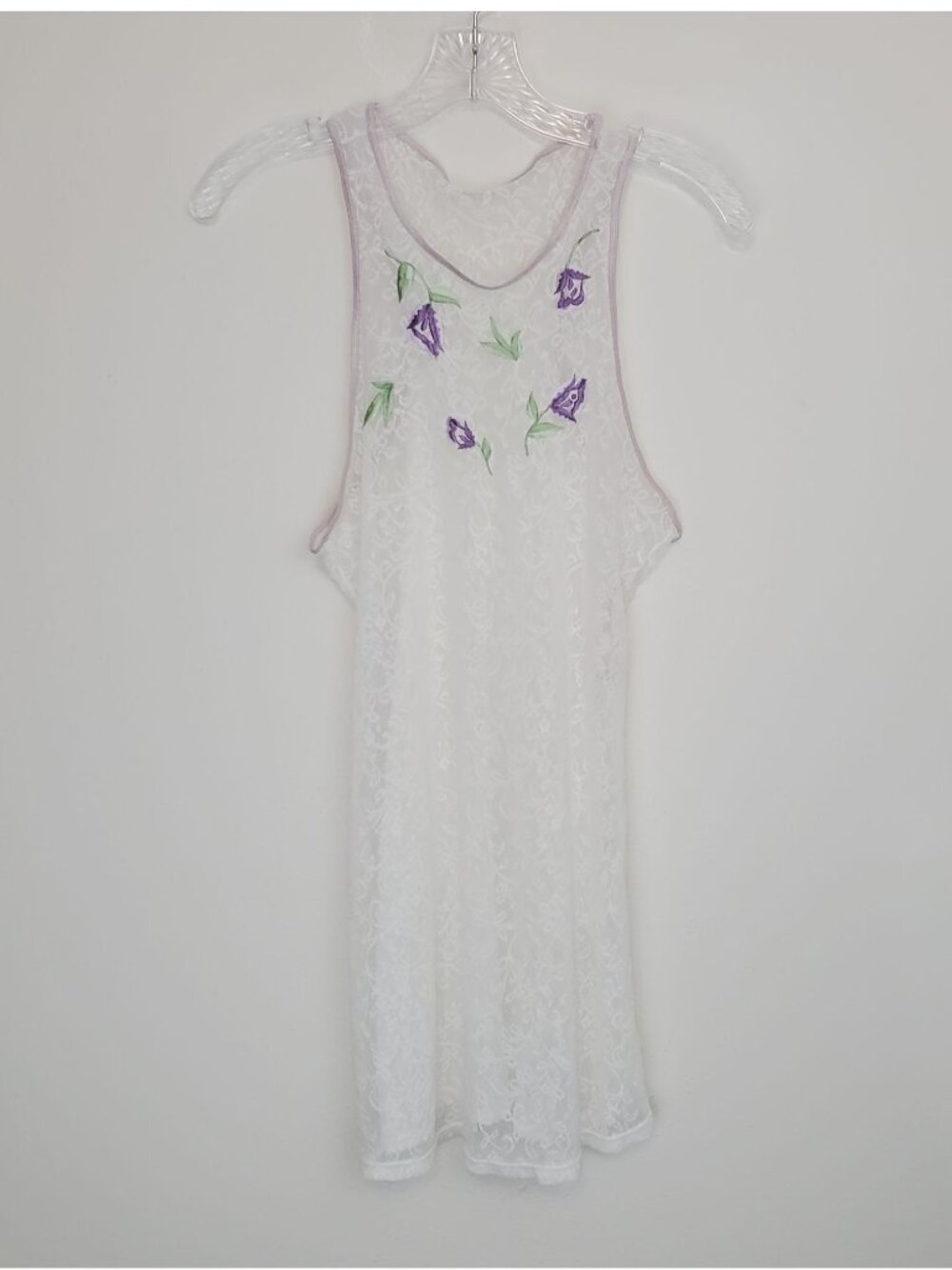 Victoria's Secret Collection 1990's lace embroidered racerback negligee - Picture 1 of 11